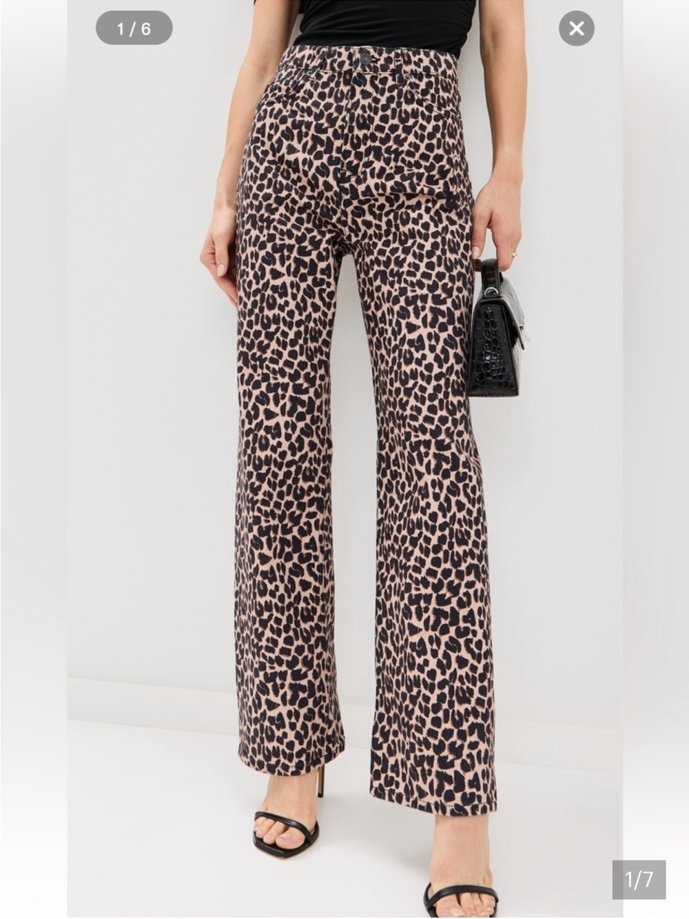 Reformation Cary Slouchy Straight leopard sz 29
